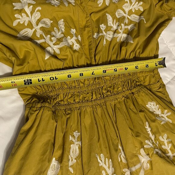 Anthropologie The Somerset Dress Small Embroidered Forest Fairy Maxi Boho Grunge - Picture 15 of 16